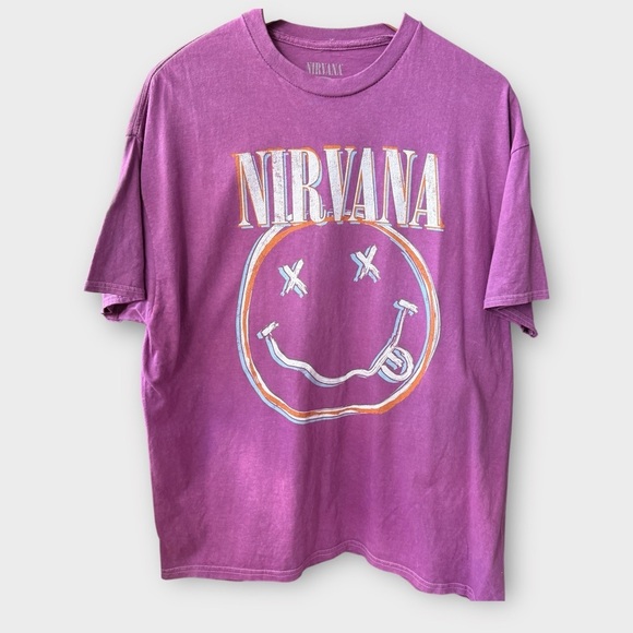 Nirvana Smiley Face Graphic Tee – XL (BNWOT, Minor Flaws) - Picture 3 of 9